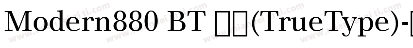 Modern880 BT 粗体(TrueType)字体转换